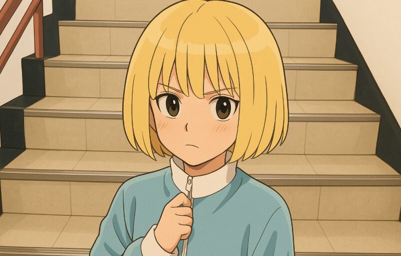 クラピカ風の髪型2