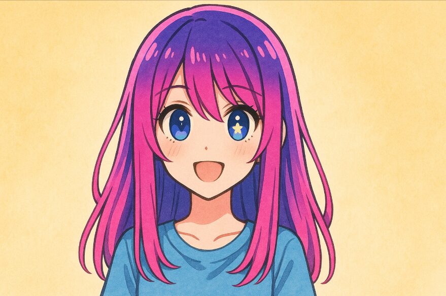 星野アイ風の髪型2