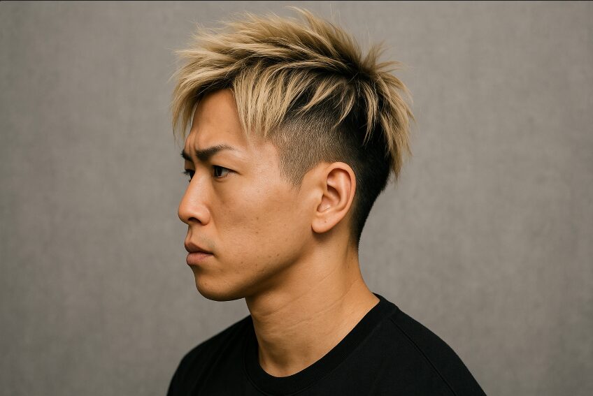 武尊選手風の髪型