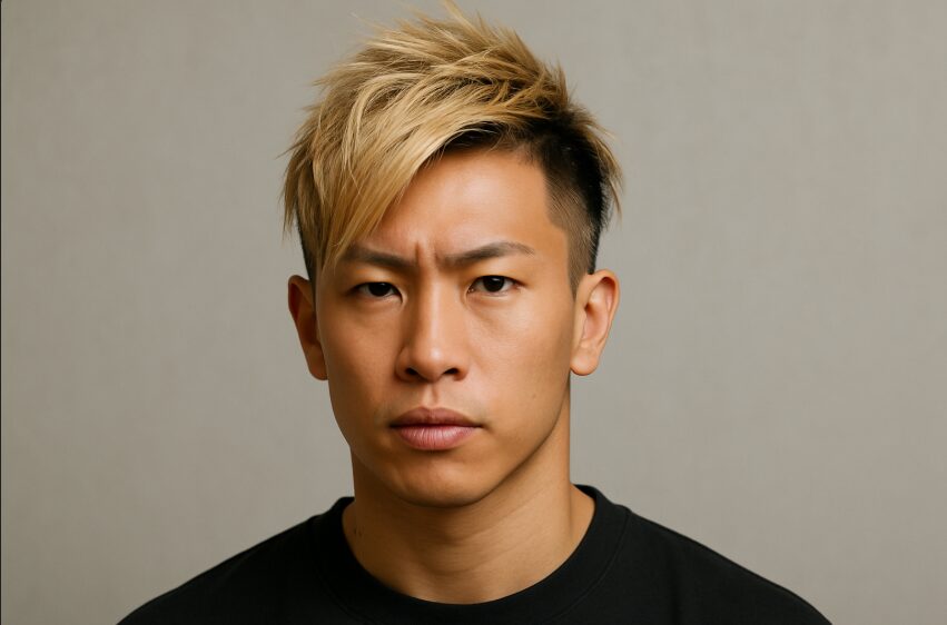 武尊選手風の髪型2